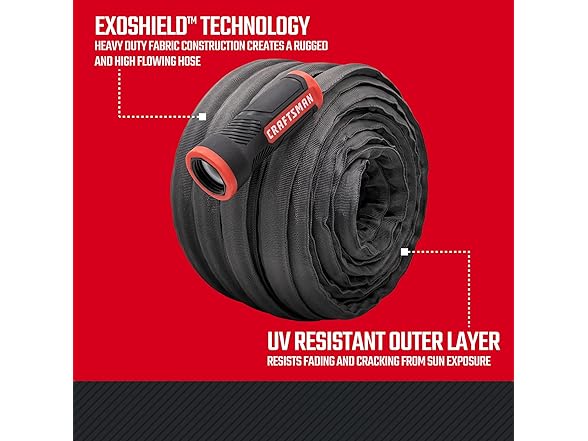 CRAFTSMAN ExoShield Heavy-Duty Fabric Hose