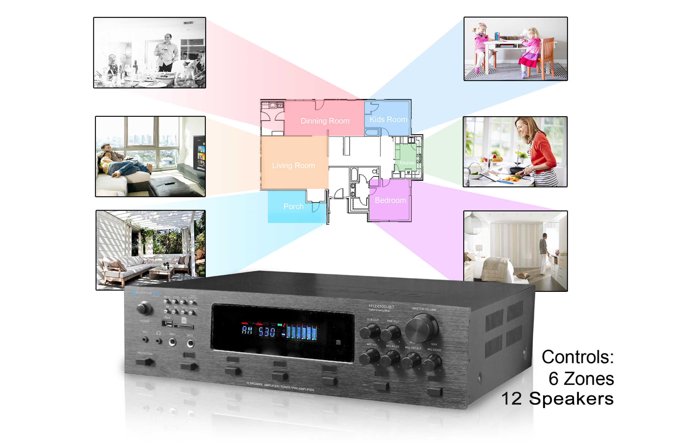 Technical Pro 650W Bluetooth Amplifier - Gallery 8