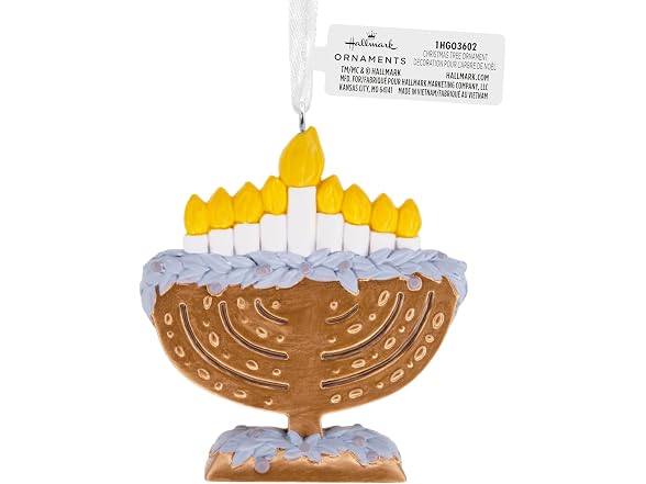 Hallmark Christmas Ornament, Menorah Orn - Gallery 7