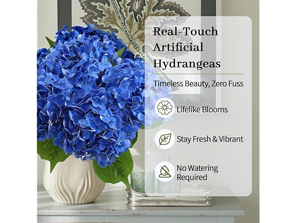 NINTYNINE Hydrangea Artificial Flowers