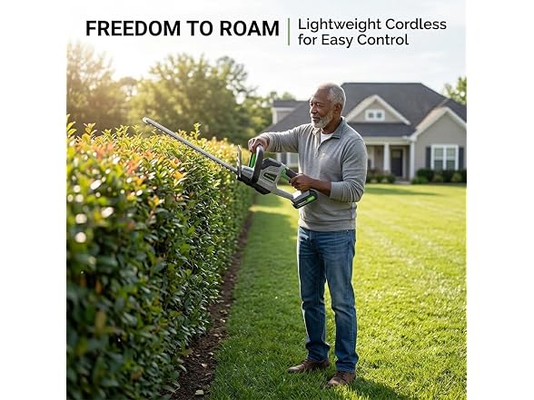Endutools Cordless Electric Hedge Trimmer