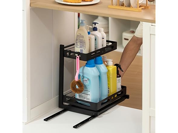 Under Sink Pull-Out Organizer 2 ct