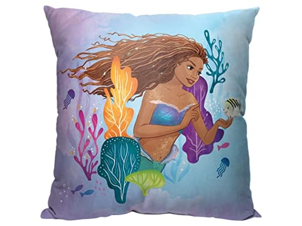 Northwest Little Mermaid Pillow, 18" x 18"