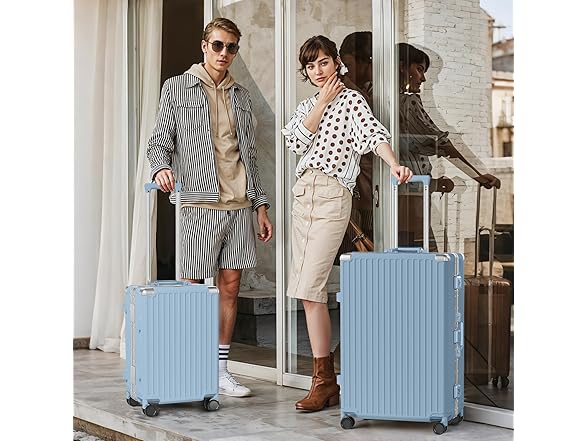 AnyZip W0893 Luggage AZ303 2pcs Blue