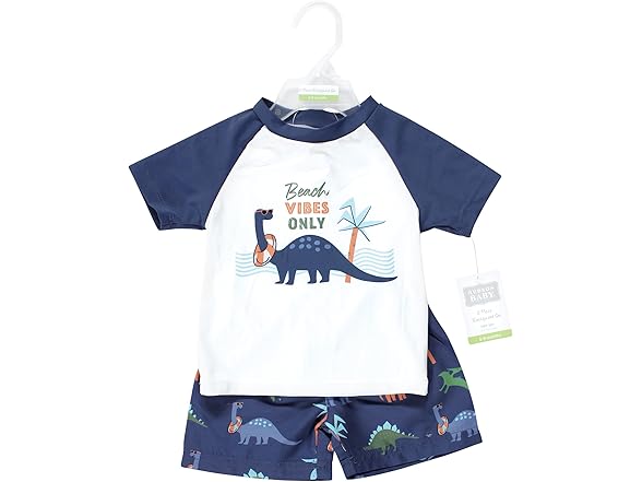 Hudson Baby Unisex Swim Rashguard Set