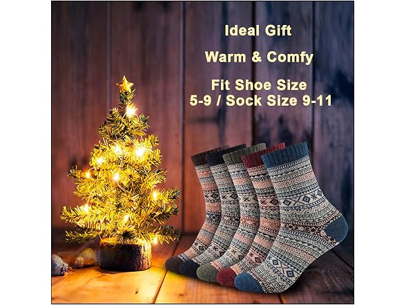 Heatuff Women (OS) Winter Wool Socks Soft Socks
