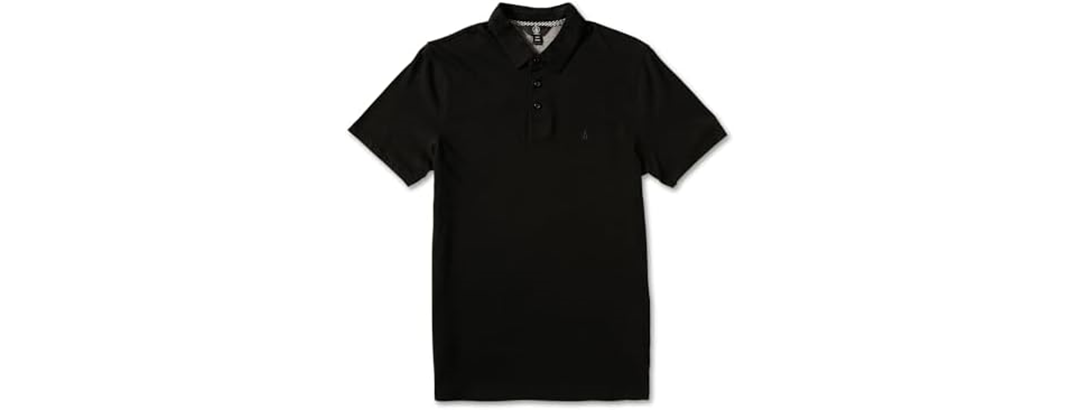 Volcom Modern-Fit Polo, Black (XS)