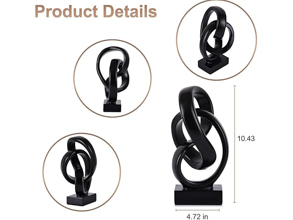 Modern Abstract Knot Sculpture