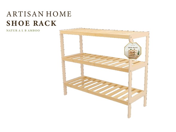 Artisan Home 3 Layer Bamboo Shoe Rack: Your Choice