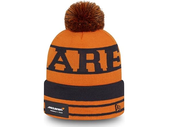 McLaren (OS) F1 New Era Team Bobble Cuff Beanie