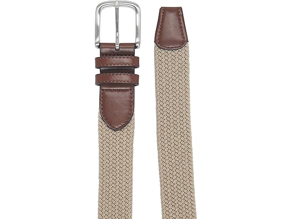 Amazon Essentials Mens Stretch Woven Braid Belt