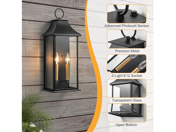 Lawyettle 20.6in Aluminum Porch Light