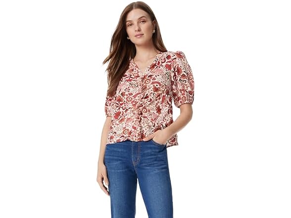 Sam Edelman Women Dakota Puff Short Sleeve Top