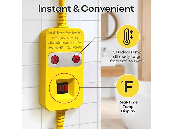 Ostutry Immersion Water Heater 1500W