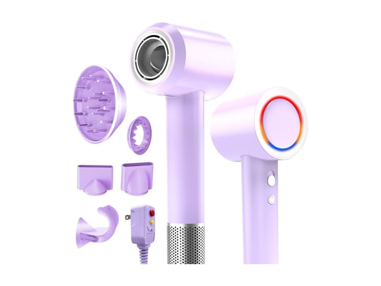 USKOWO TT-C130 1800W High Speed Hair Dryer Purple Purple