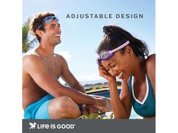 Life is Good Kids Swim Goggles Pack of 3