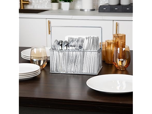 Mind Reader Utensil Holder Silverware Organizer