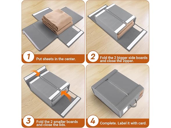 StorageTastic Bed Sheet Closet Organizer