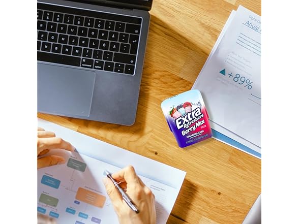 Extra Refreshers Berry Mix Gum, 40-Piece