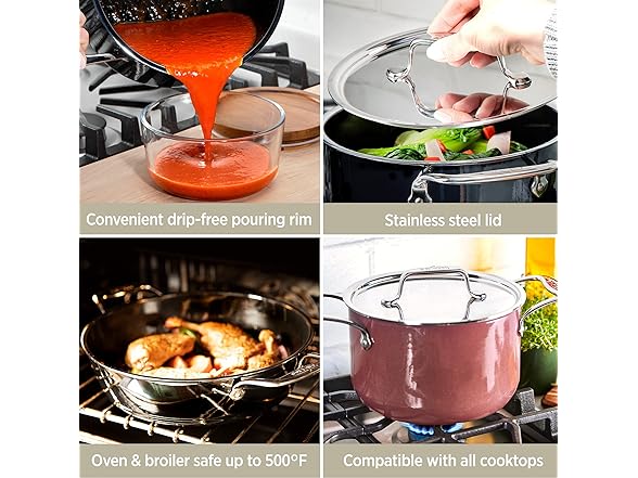 All-Clad FusionTec Ceramic Soup Pot 7 Quart 