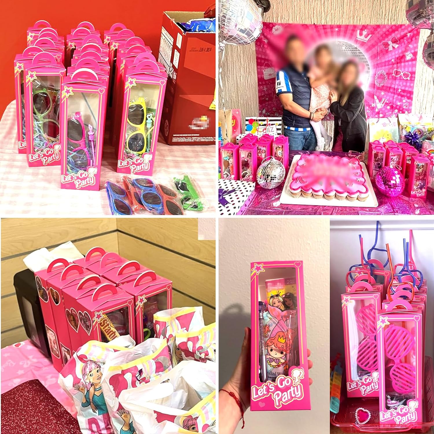 24Pcs Pink Birthday Party Decorations - Gallery 7