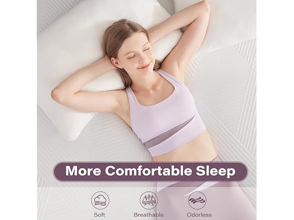 Soosleepy 3" Memory Foam Mattress Topper