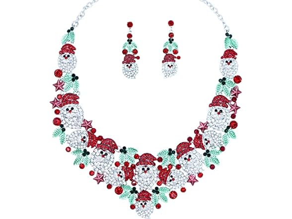 SFE Bib Santa Claus Christmas necklace