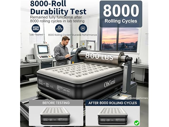 OhGeni Queen Air Mattress Built-in Pump
