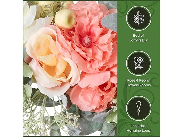 National Tree Company 20" Artificial Spring Hoop Wreath