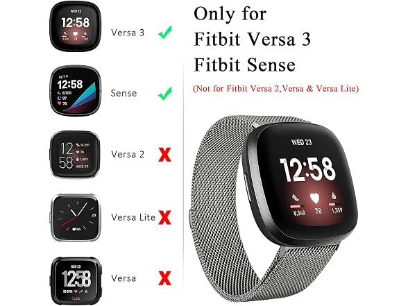 Amzpas Bands for Fitbit Versa 3/4