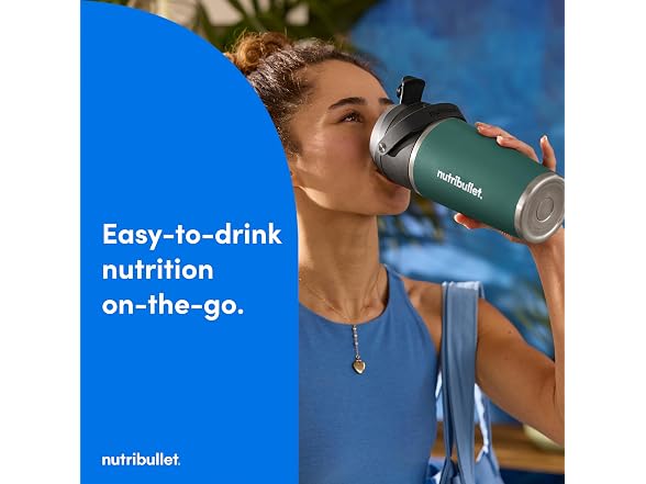 nutribullet Flip Portable Blender with Insulated Cup, Eucalyptus - Gallery 12