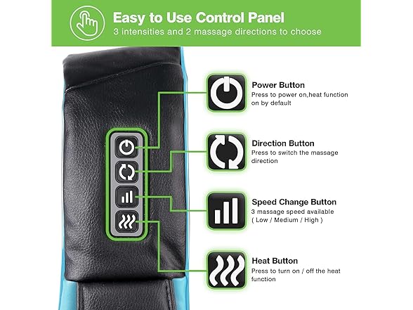 cotsoco Shiatsu  Neck Massager - Turquoise