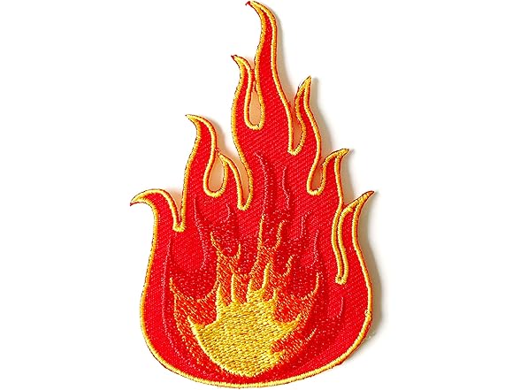 Tyga_Thai TH Red Flame Fire Burn Logo Biker Motorc