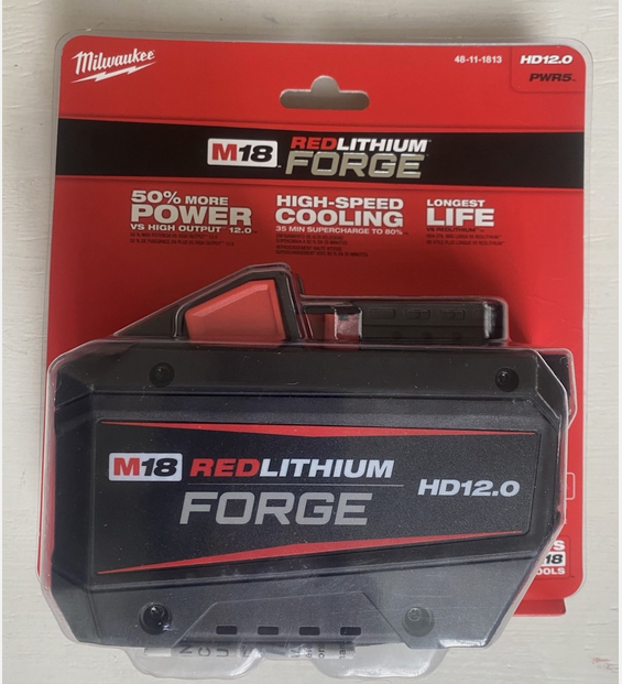 Milwaukee 48-11-1813 M18 Forge HD12.0Ah Battery - Gallery 2