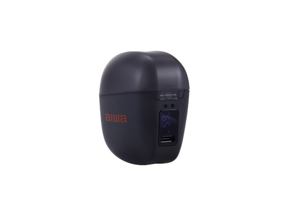 Aiwa OWS Earbuds with Display Charging Case