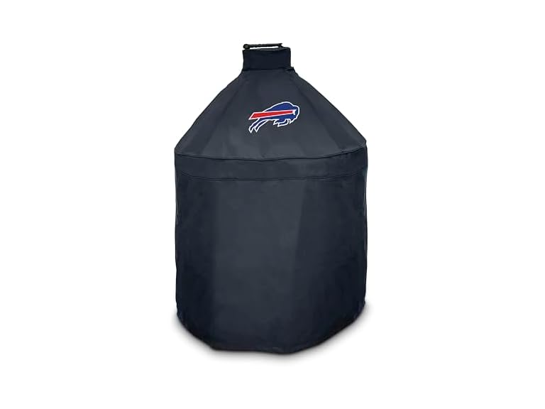 FANMATS 42769 NFL - Buffalo Bills - Black KAMADO Style Grill Cover with Primary Logo - 27" x 27" x 40"