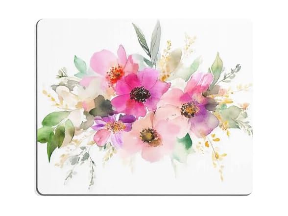 Beautiful Watercolor Flower Rectangle