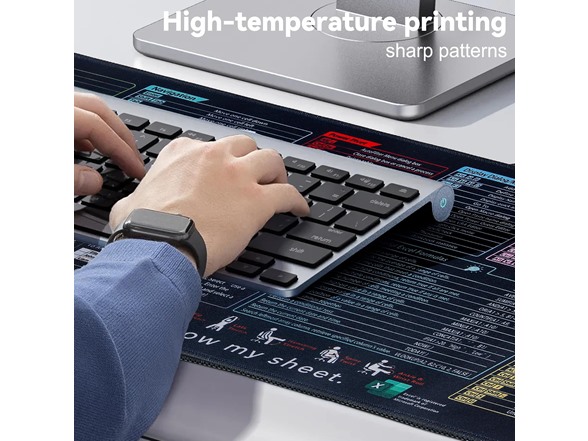 Excel Shortcut Mouse Pad 10 Key Zones