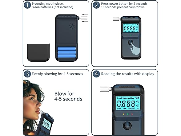 ZukZythepsor Portable Breathalyzer