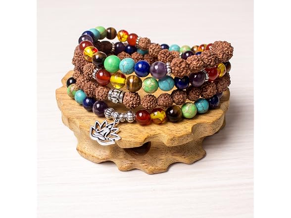 PWMENLK 108 Mala Beads Necklace 7 Necklace(rudrak
