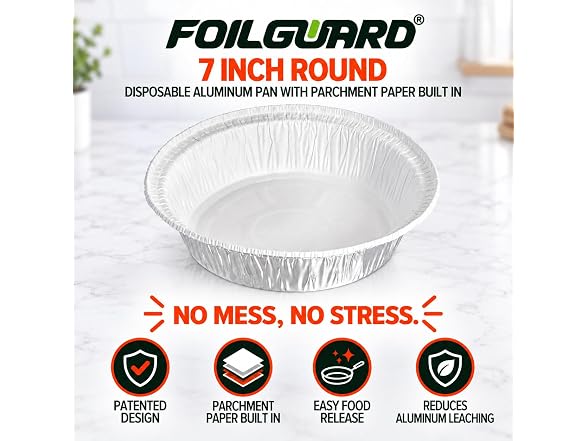 FoilGuard 7" Round Aluminum Pans