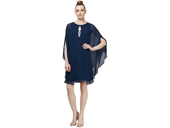 S.L. Fashions Navy Capelet (8)