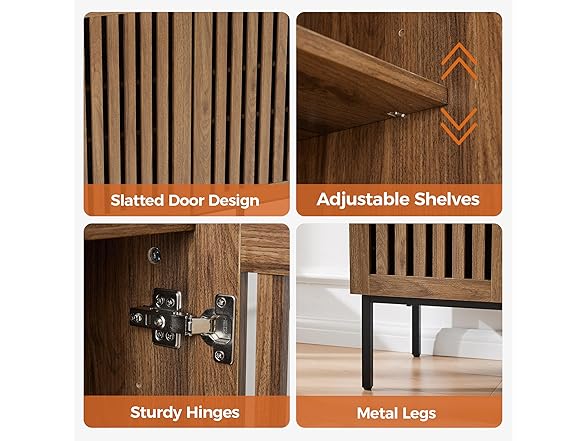 Mericonia Grille Buffet Cabinet with Storage