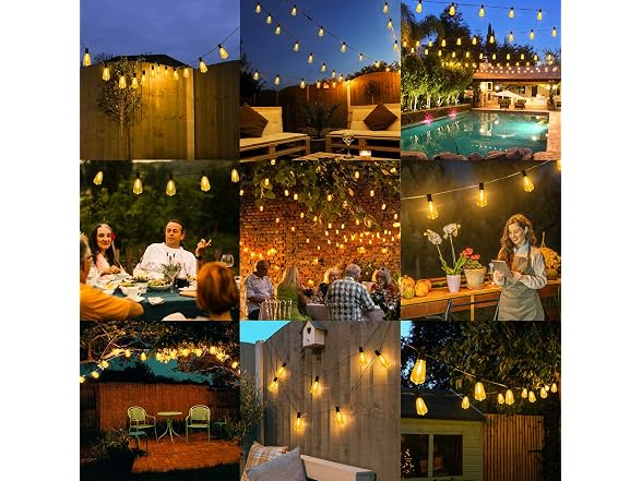 Brightever LED Outdoor String Lights 100FT