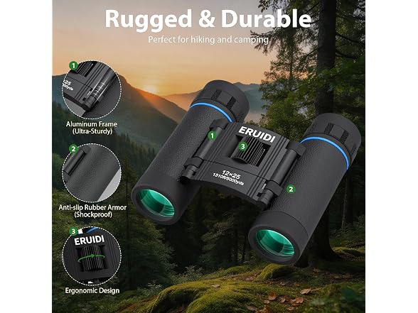 ERUIDI 12X25 Compact Binoculars