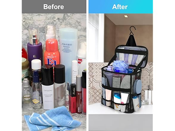 NOBLIGOAL Mesh Shower Caddy Bag