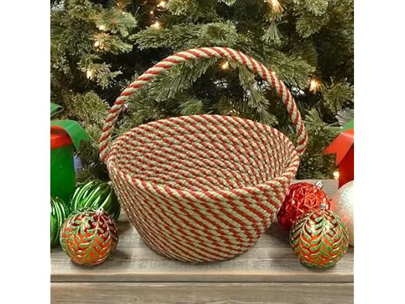 Colonial Mills Twist Basket - Red/Green