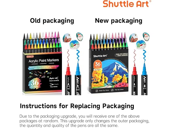 Shuttle Art 36 Acrylic Dual Tip Markers