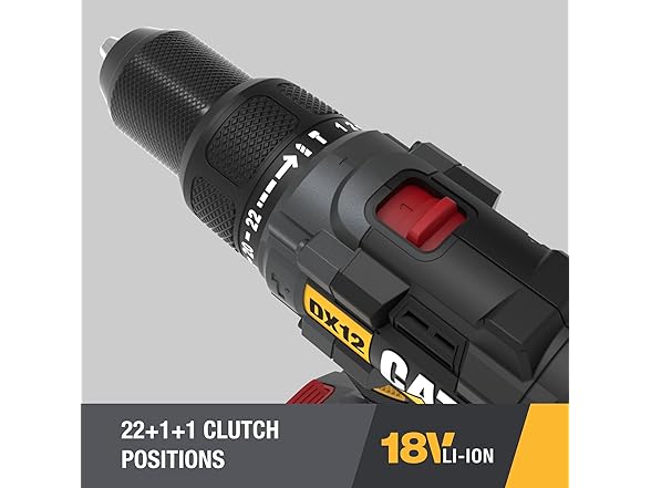 CAT DX12 18V Brushless 1/2in Hammer Drill Kit