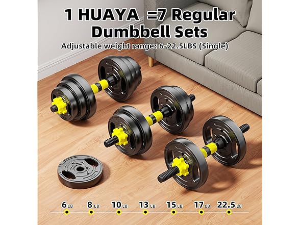 22.5lbsX2 Adjustable Dumbbell Set